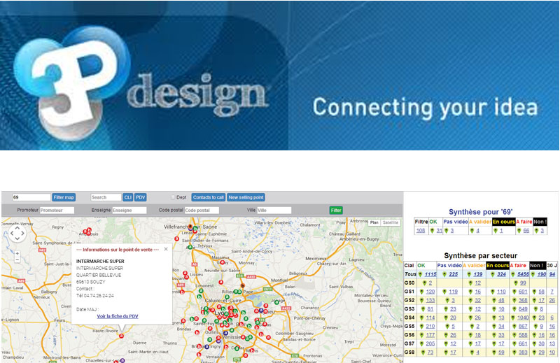 3P Design : de la cartographie pour votre suivi commercial