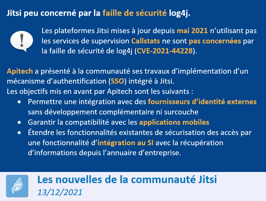 Jitsi Community Call - 13/12/2021
